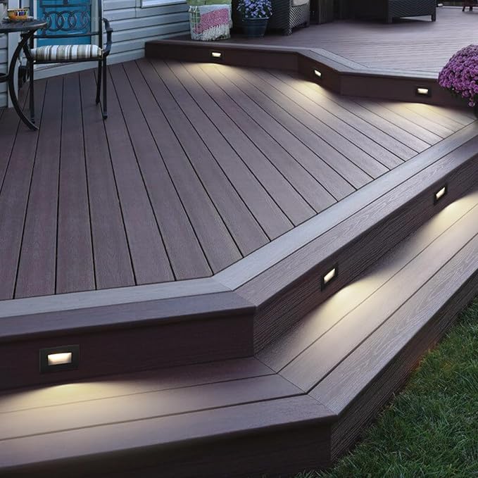 LEONLITE 12-Pack Black 5CCT 120V LED Step Lights, 150LM 5%-100% Dimmable Stair - Image 8