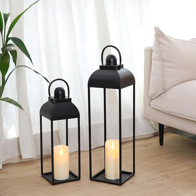 25'' 19'' Lanterns Decorative Outdoor Indoor, Christmas Lantern by MATAHUMbeyourbetterchoice