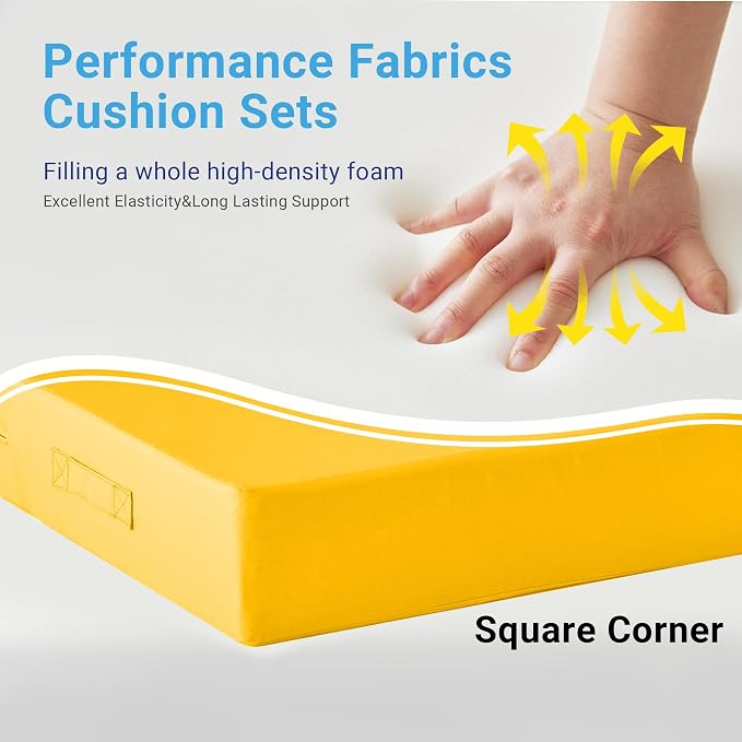 Outdoor Cushions for Patio Furniture, Outdoor Seat Cushion Set 24 x 24 x 5.75 - Image 4