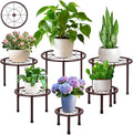 6 Pack Metal Plant Stands, Heavy Duty Plant Stand by SBOSBO