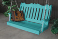 A & L Furniture Poly Royal English Porch Swing, Aruba Blue by Unknown