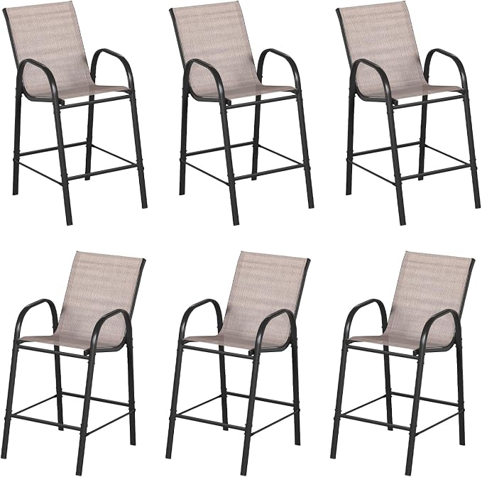 8-Piece Outdoor Bar Stool Set by BUPPLEE