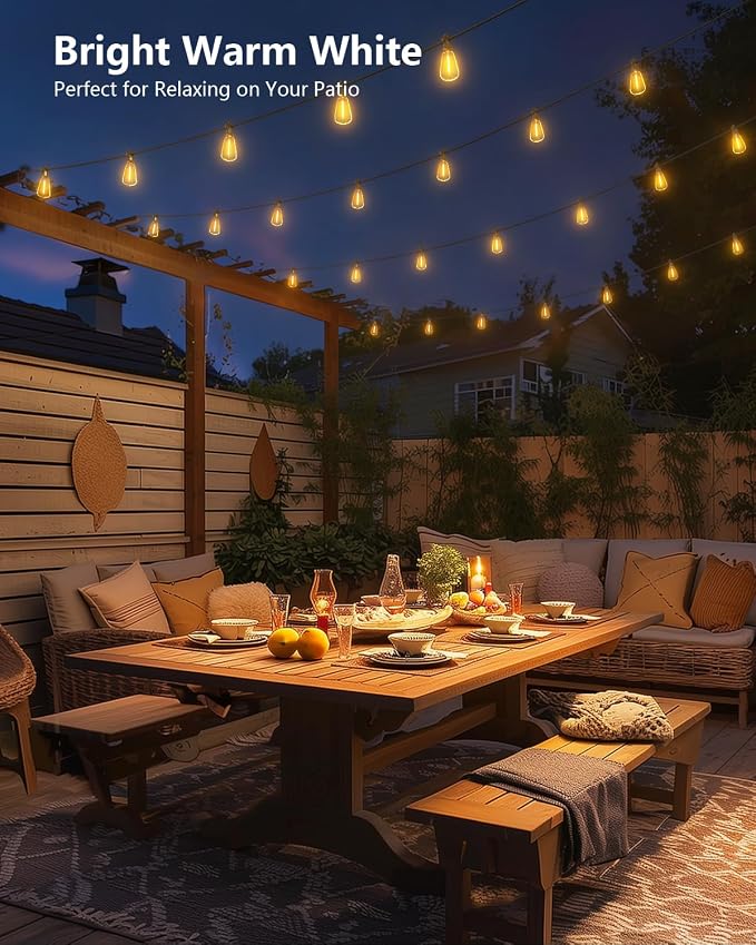 Brightown 52FT Solar String Lights Outdoor Waterproof - Image 7