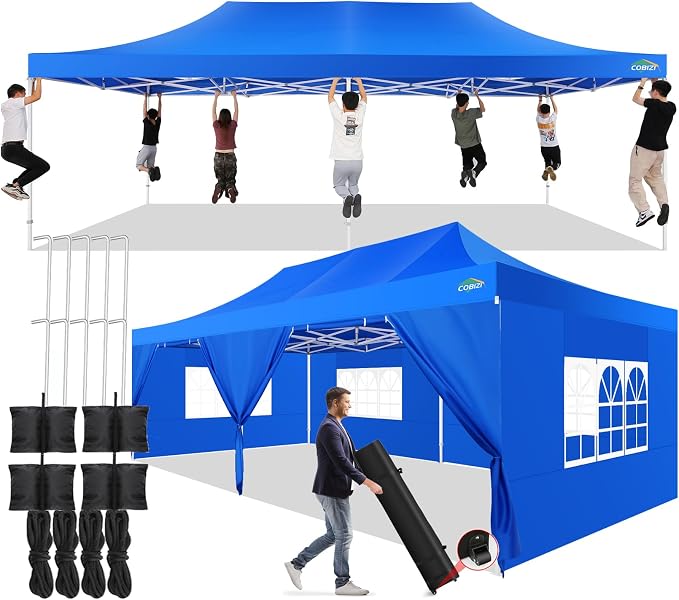 COBIZI 13x26 Pop up Canopy Tent 13x26 Canopy by COBIZI
