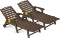 Ciokea Outdoor Chaise Lounge Chair Set of 2, Patio Lounge Chairs by CIOKEA