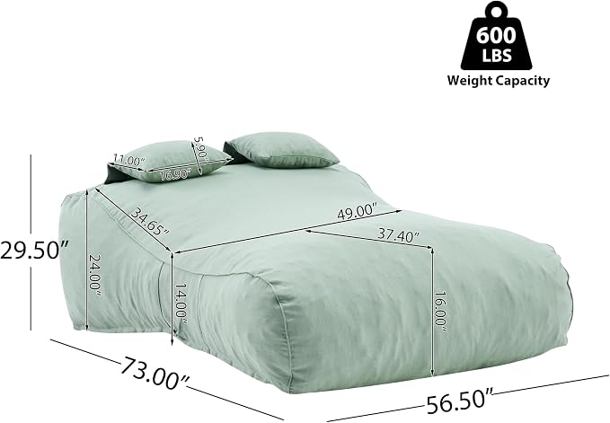 Merax Outdoor Bean Bag Chair Sun Lounger - Image 2