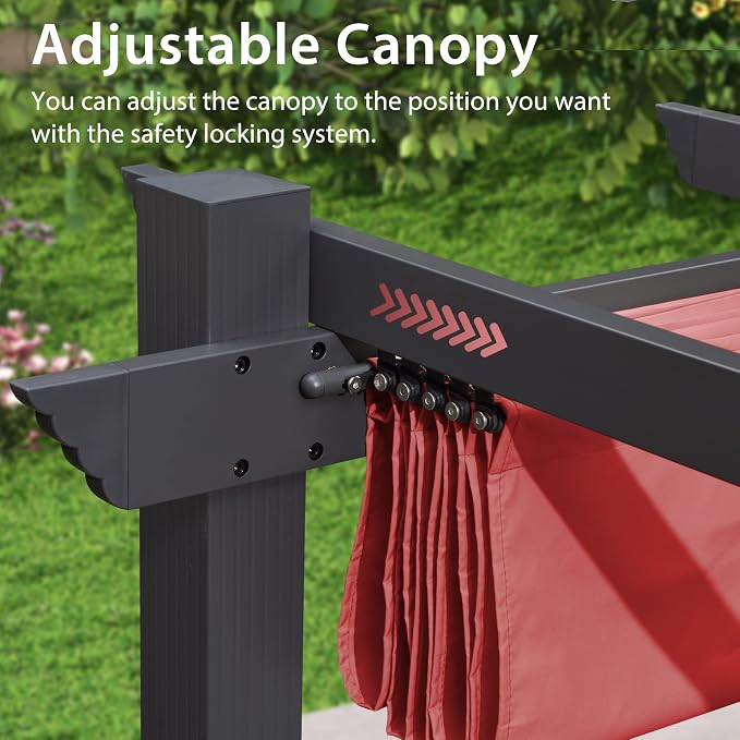 PURPLE LEAF 10' X 18' Outdoor Pergola - Image 9