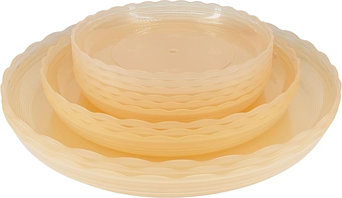 12Pcs Clear Plant Saucer, 6 8 10 Inch Durable Plastic Plant Tray, Round Plant by Lifecouldbesointeresting