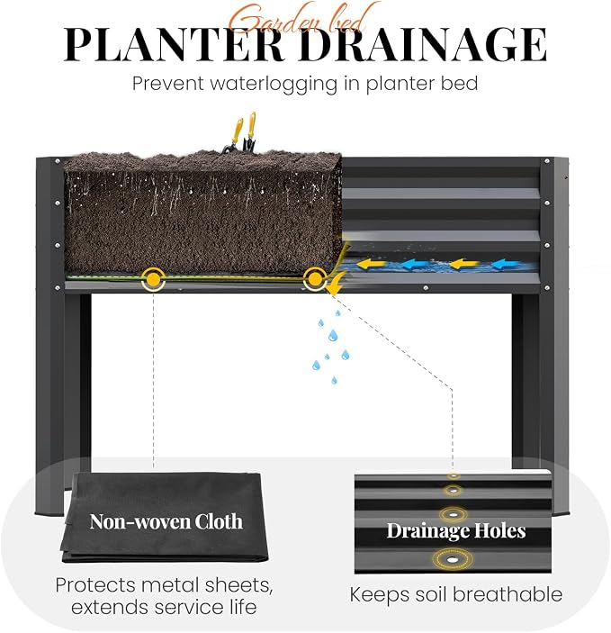 KING BIRD Large Raised Garden Bed - Image 5
