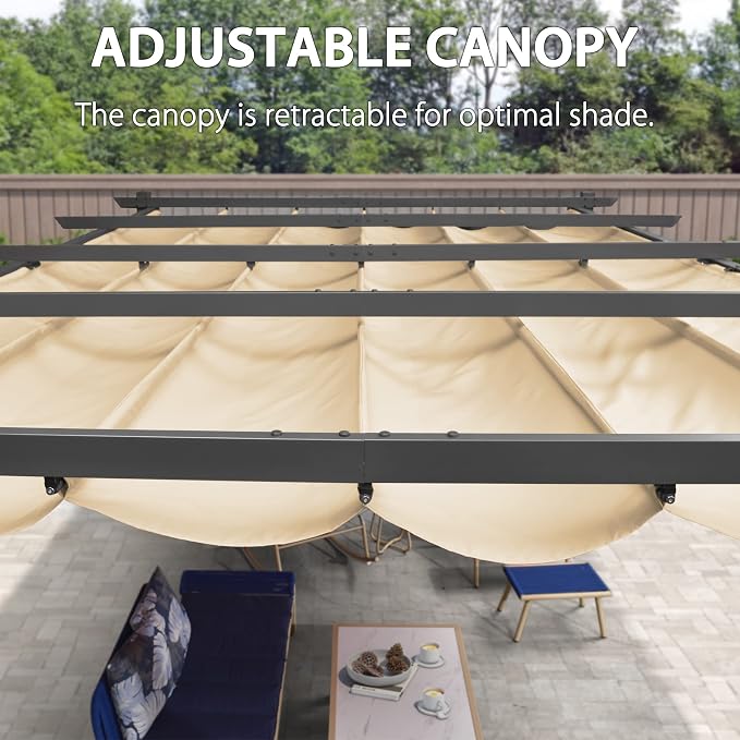 PURPLE LEAF 12' X 16' Outdoor Pergola - Image 3