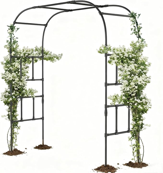 SUNYRISY Garden Arch Trellis for Climbing Plants Outdoor by SUNYRISY
