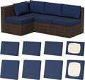 8Pcs Stretch Patio Cushion Covers, Outdoor Couch & Sofa Replacement Slipcovers by VORSHAPE