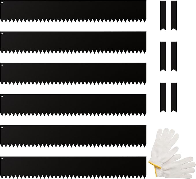 IDZO Black Metal Landscape Edging 6" H, Weather-Resistant Steel Garden Border by Idzo