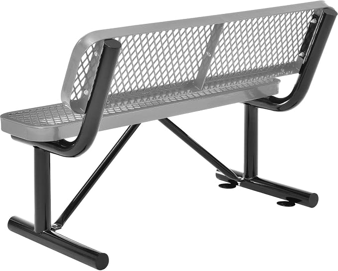 Global Industrial 4'L Heavy Duty Expanded Metal Mesh Bench - Image 3