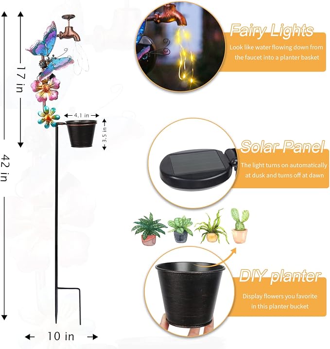 Afirst Solar Outdoor Lights Decorative - Image 3