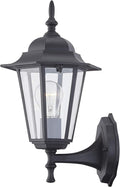 WISBEAM Outdoor Wall Lantern, E26 Base 60W Max, Metal Housing Plus Glass by WISBEAM