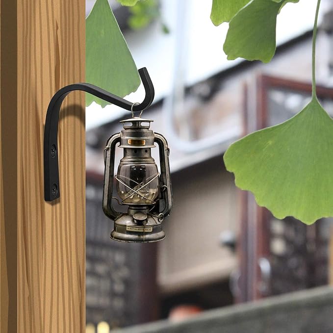 Cast Iron Plant Hooks for Hanging Baskets Indoor, Heavy Duty Plant Hangers - Image 4