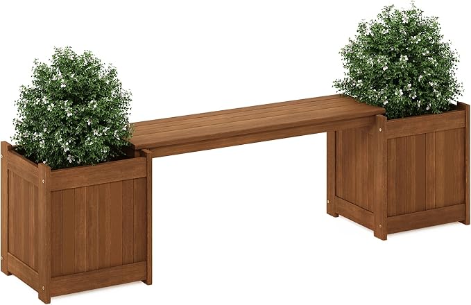 Furinno FG16011 Tioman Hardwood Flower Box by Furinno-FitsYourSpaceFitsYourBudget