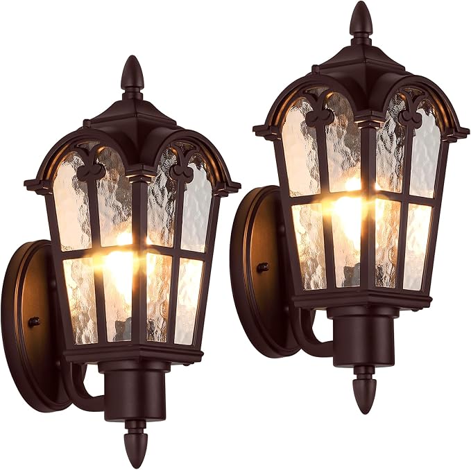 Sucolite Outdoor Wall Light Fixtures, Vintage Outside Wall Sconces by Sucolite