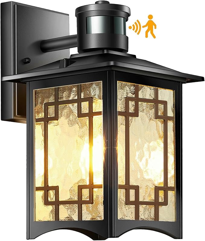 Dusk to Dawn Motion Sensor Light, Outdoor Light Fixture, Aluminum Wall Sconce by XANGQAN