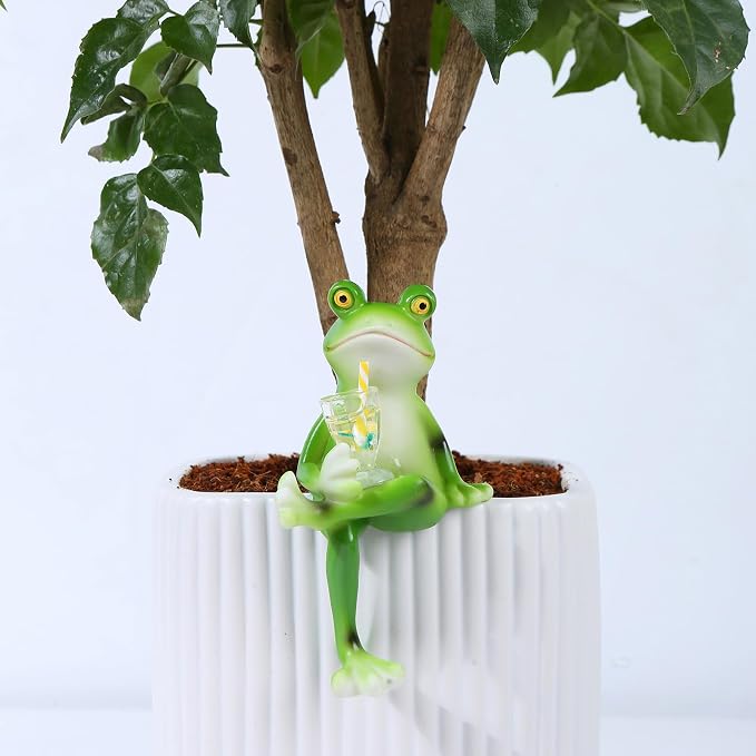 Miniature Frog Figurines Plant Decorations - Image 4