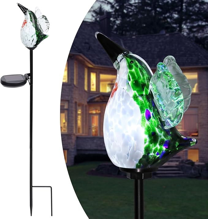 Afirst Decorative Solar Lights Outdoor Solar Hummingbird Stake Lights Hand by Afirst