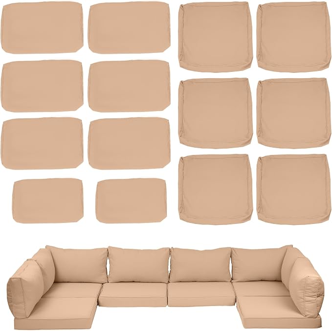 Outdoor Cushion Covers for Patio Furniture, Patio Cushion Covers Replacement by SpaceHop
