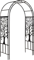 Plow & Hearth Arch Metal Outdoor Garden Arbor Tree of Life, 7 Feet Tall by EvergreenGarden