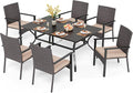PHI VILLA 7 Piece Outdoor Dining Set by PHIVILLAThepioneerofcomfortablehouseholdsupplies