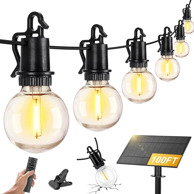 ZJOJO 100FT Solar Lights Outdoor Wateroproof, Solar String Lights - Image 9