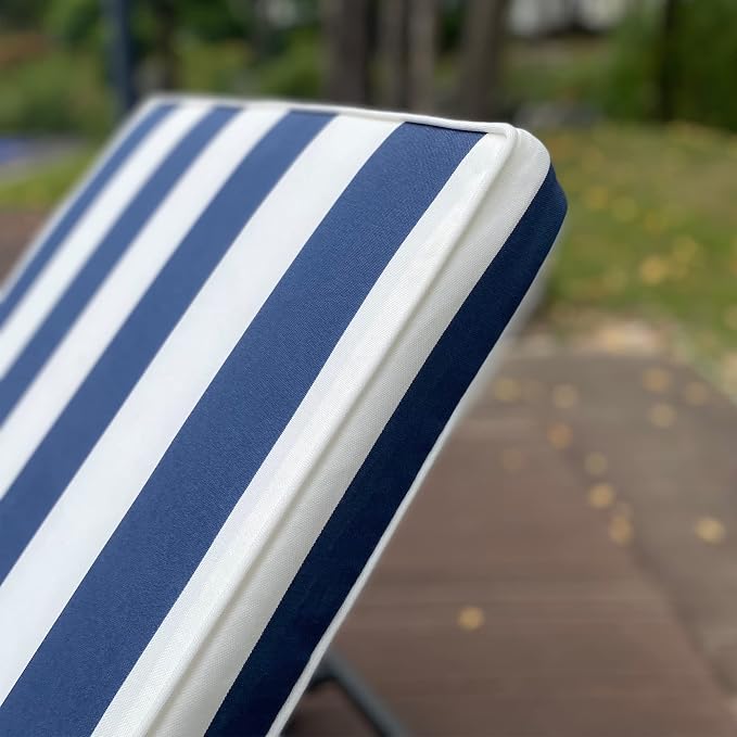 Only choice 2 Pcs Set Outdoor Lounge Chair Cushions Patio Chaise Lounge - Image 6