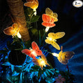 Anordsem Solar Garden Lights Outdoor: 8 Removable Optical Fiber Butterflies 2 by Anordsem