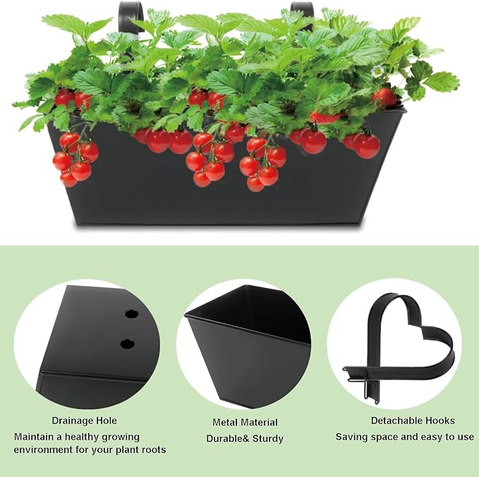 3 Pcs Large Hanging Flower Pots - Image 5