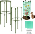 17.7" H Plant Support Stake Cage, Round Plant Support Garden Flower Stakes by Unknown