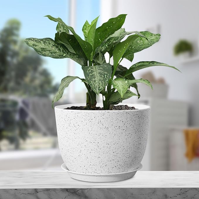 Plant Pots 12 inch, Plastic Planters - Image 5