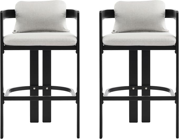 Christopher Knight Home Kimmy Outdoor Counter Height Bar Stools Set of 2 - Image 5