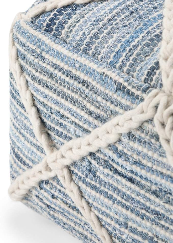 SIMPLIHOME Cowan Square Pouf - Image 4