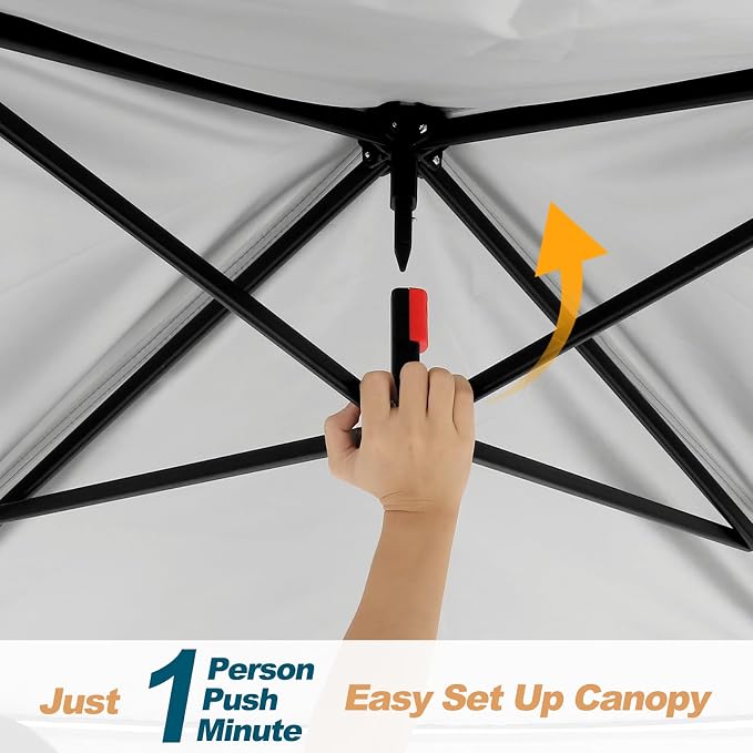 COBIZI 11x11 Pop Up Gazebo Canopy Tent Easy Up Outdoor Gazebo Waterproof - Image 2