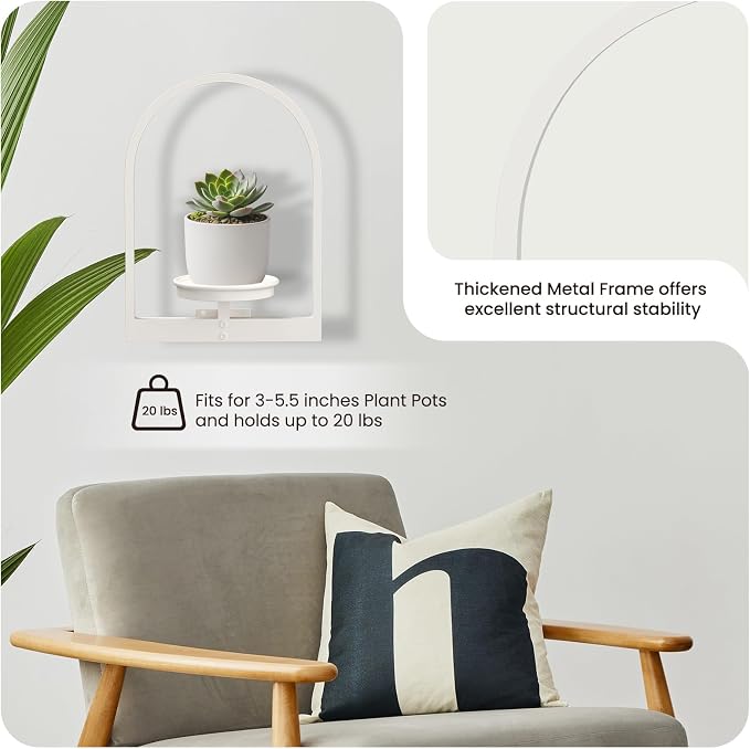 Wall Planters for Indoor Plants Window Plant Shelves Set of 2 - Image 3