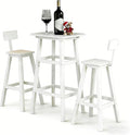 3-Piece Outdoor High Table Set, HDPE Weather Resistant by NagaBahna