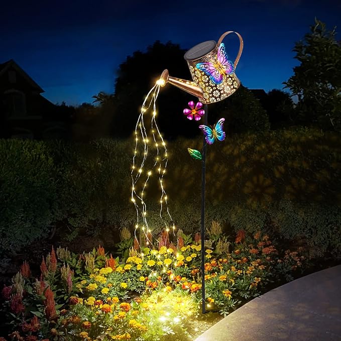 Solar Watering Can with Lights Outdoor Garden - Image 7