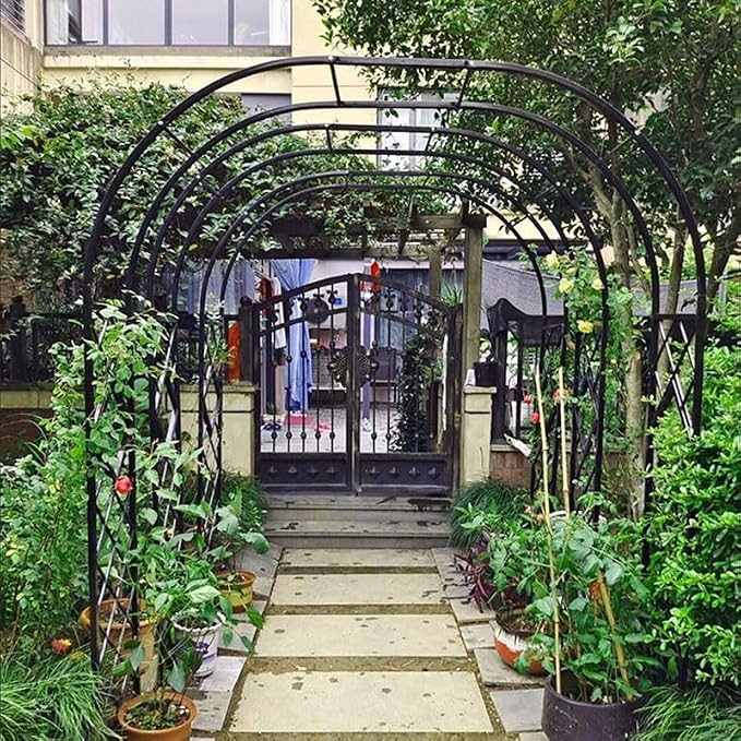 Heavy Duty Steel Garden Arbor & Trellis Arch - Image 6