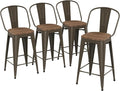 Yongqiang 24 inch Bar Stools Set of 4 Kitchen Counter Height Bar Chairs Modern by lightupyourlife