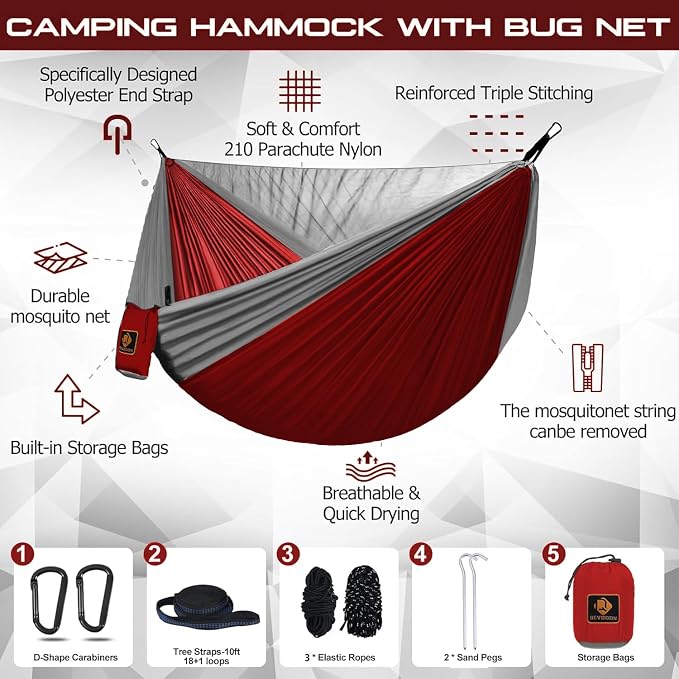 Camping Hammock, Portable Hammocks - Image 2