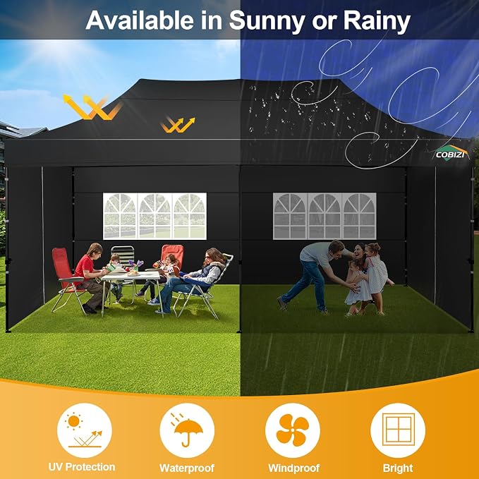 COBIZI 10x20 Pop up Canopy Tent 10x20 Canopy - Image 7
