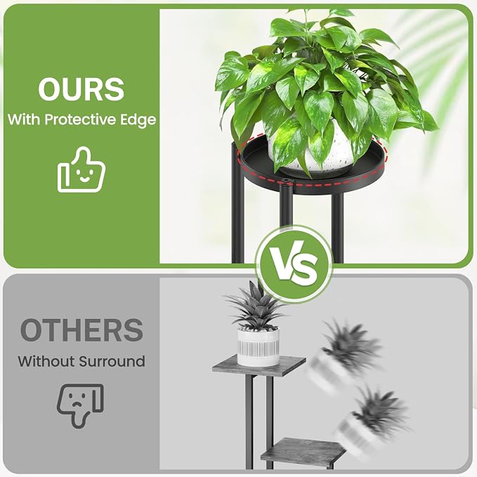 iDavosic.ly 6 Tier Plant Stand Indoor Outdoor, Tiered Corner Multiple Flower - Image 7
