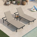 Pool Lounge Chairs Set of 3，Outdoor Lounge Chairs by Oasbira
