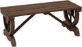 Outsunny 2-Person Wooden Garden Bench, Outdoor Wagon Wheel Porch Bench by Outsunny