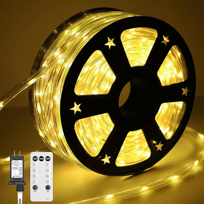 100FT 720 LED Rope Lights Outdoor Waterproof by Soiarllt