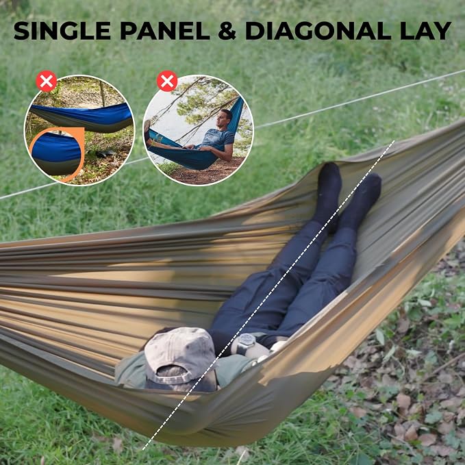 onewind Camping Hammock with Rain Fly and Bug Net Portable Lightweight 11ft - Image 8